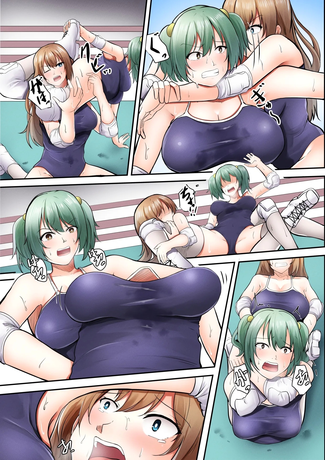 学校で女子プロレス! 全員失神失禁 むちむちJKマッチ編 - Page 14