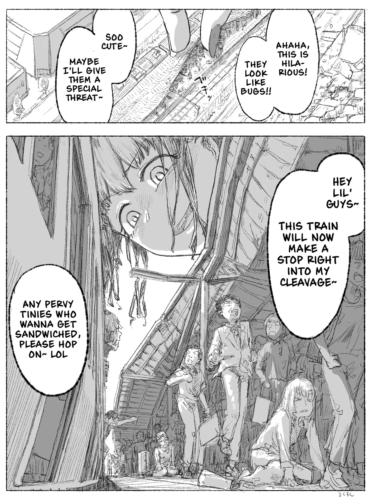 Gyaru JK ga Kobito o Miorosu | High School Gyaru Looking Down on Tinies - Page 6