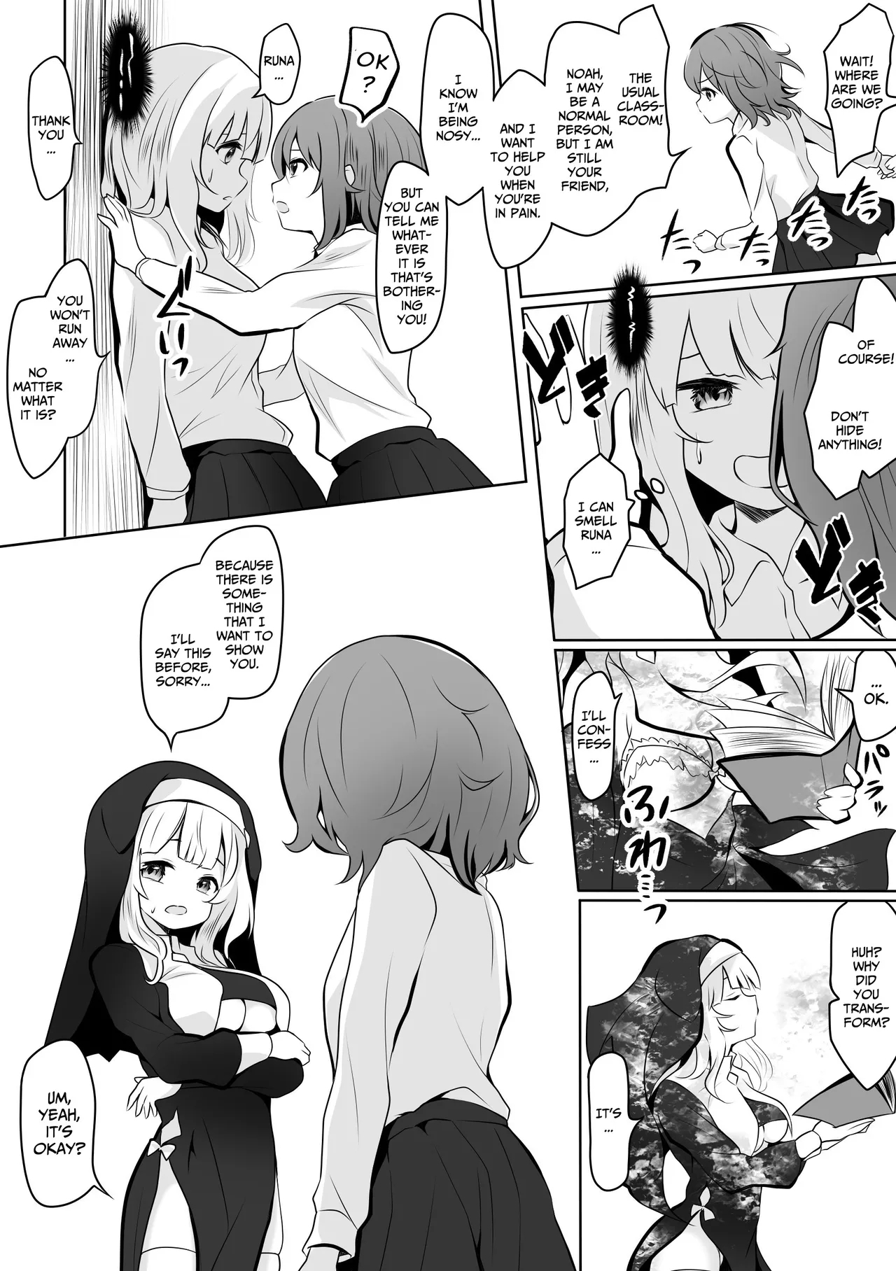 RunaNoa Himitsu no Futanari Ecchi | Runa x Noa Secret Futanari Sex - Page 7