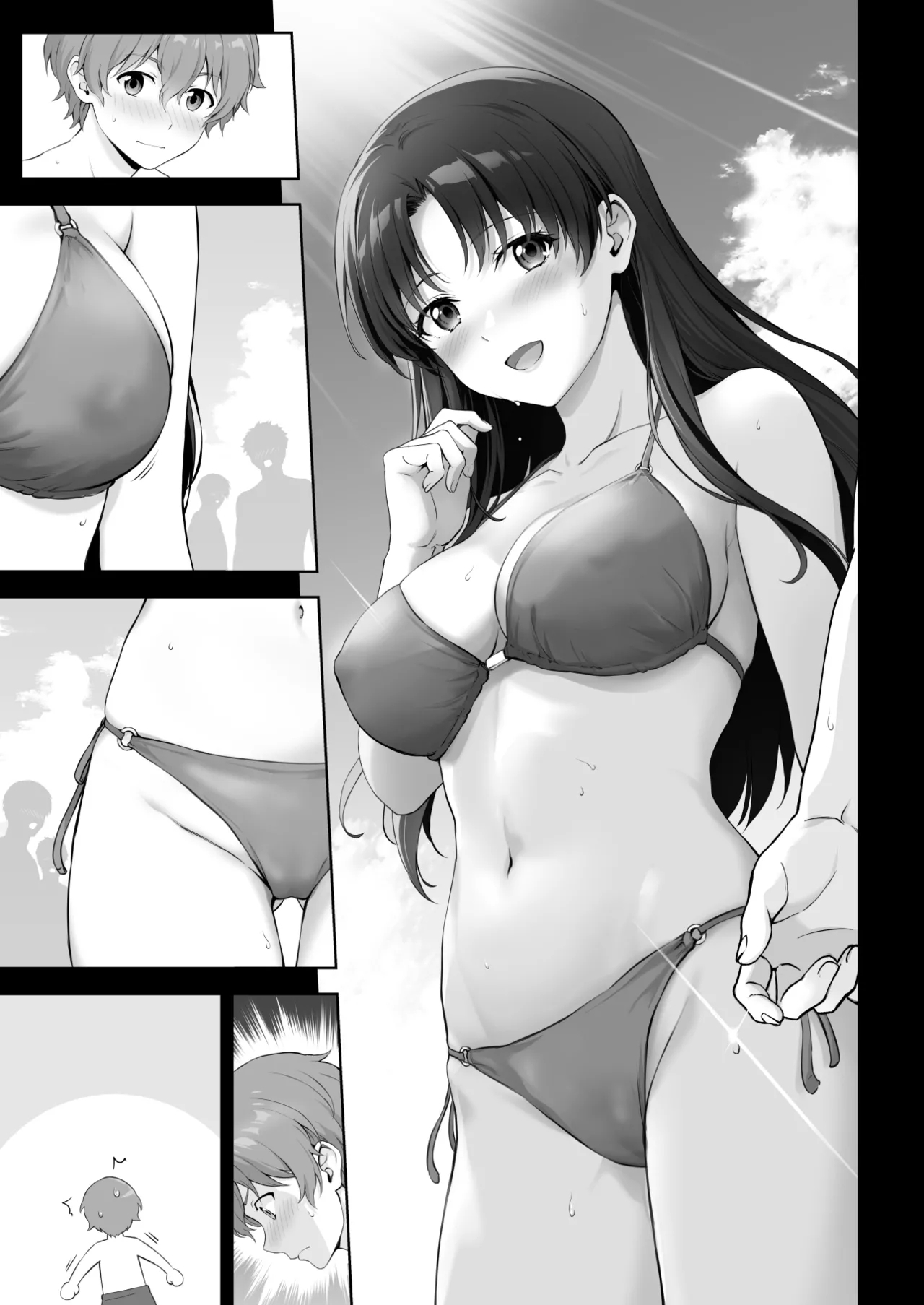 Beach de Motemote no Senpai to Kakurete Ecchi na Koto suru Hanashi "Tsuzuki" - Page 7