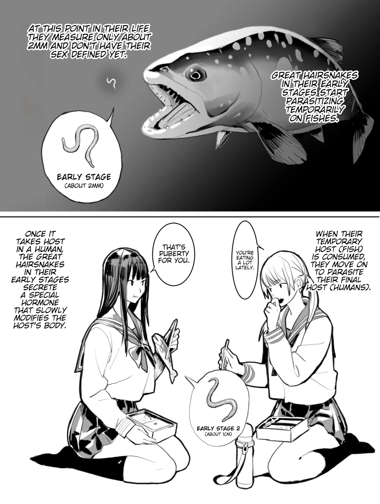 Oohariganemushi No Seitai | The Great Hairsnake - Page 2