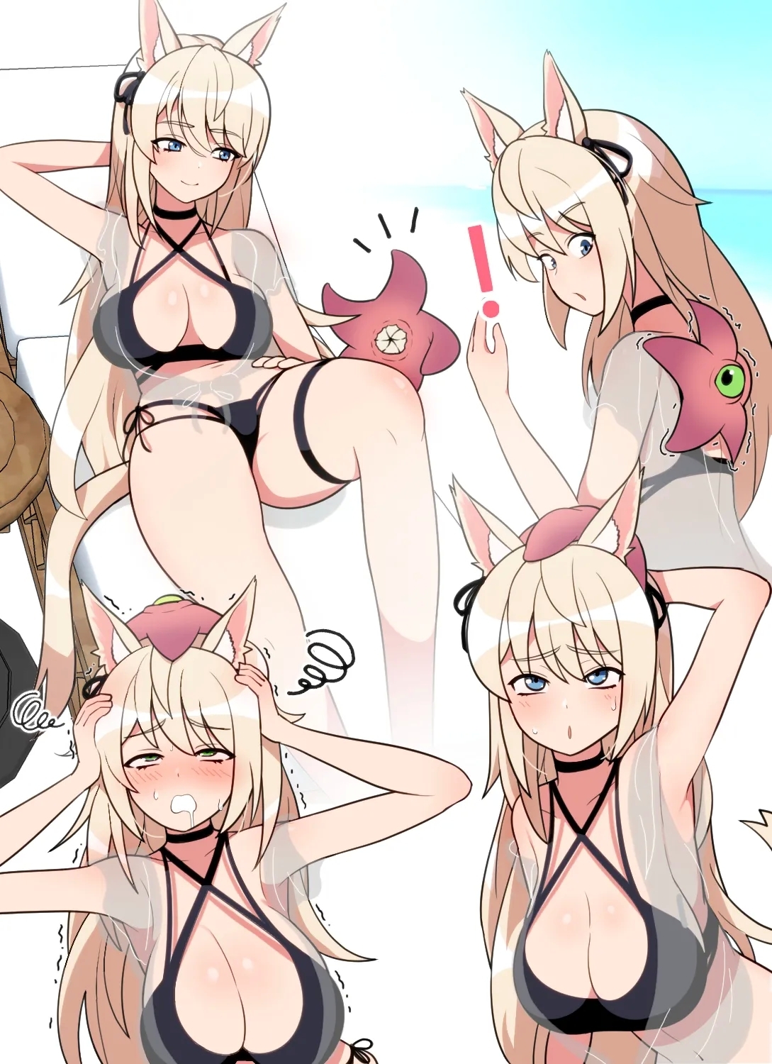 Miqo'te and starfish 2