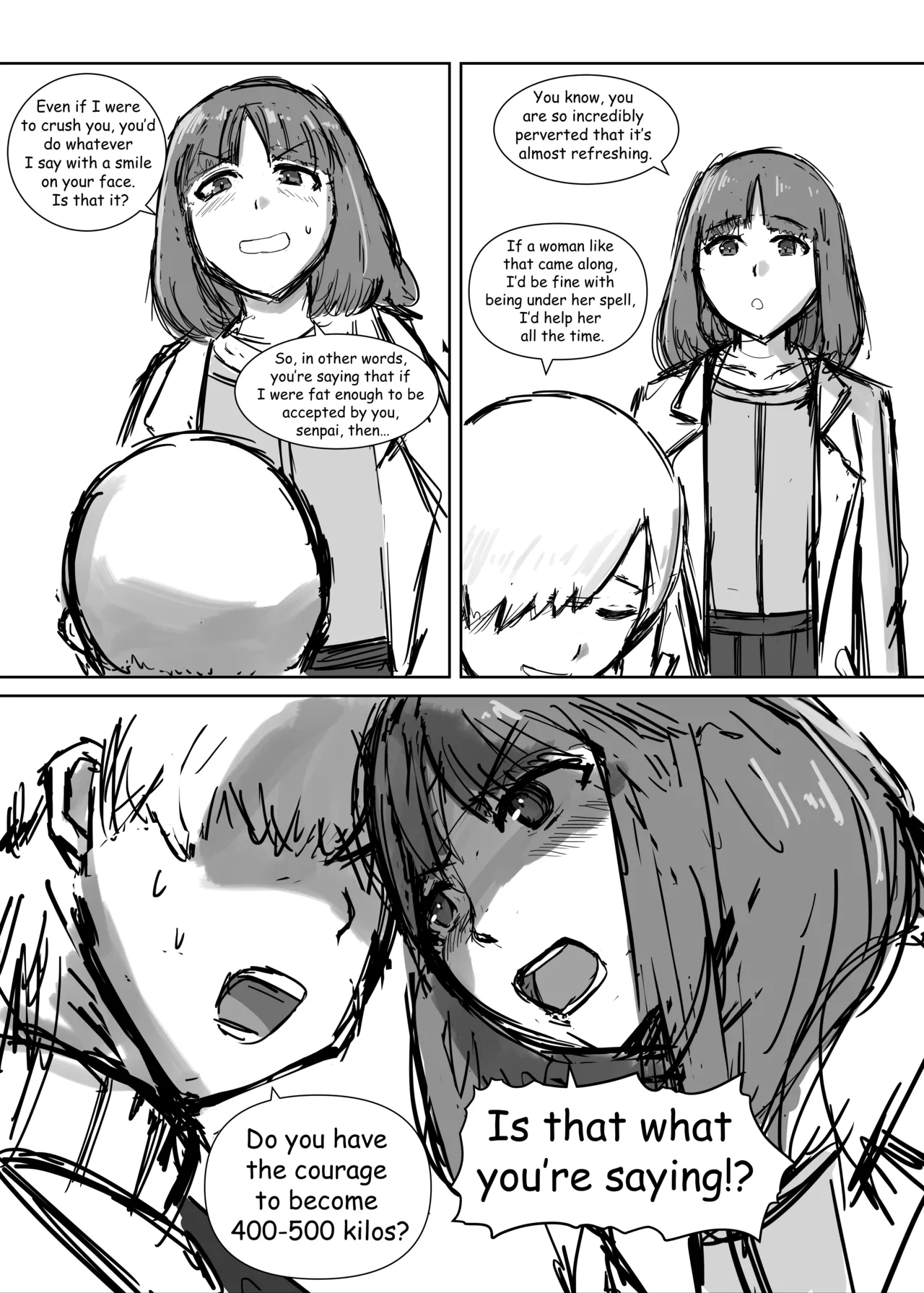 Getting fat to force you to take care of me - Page 2