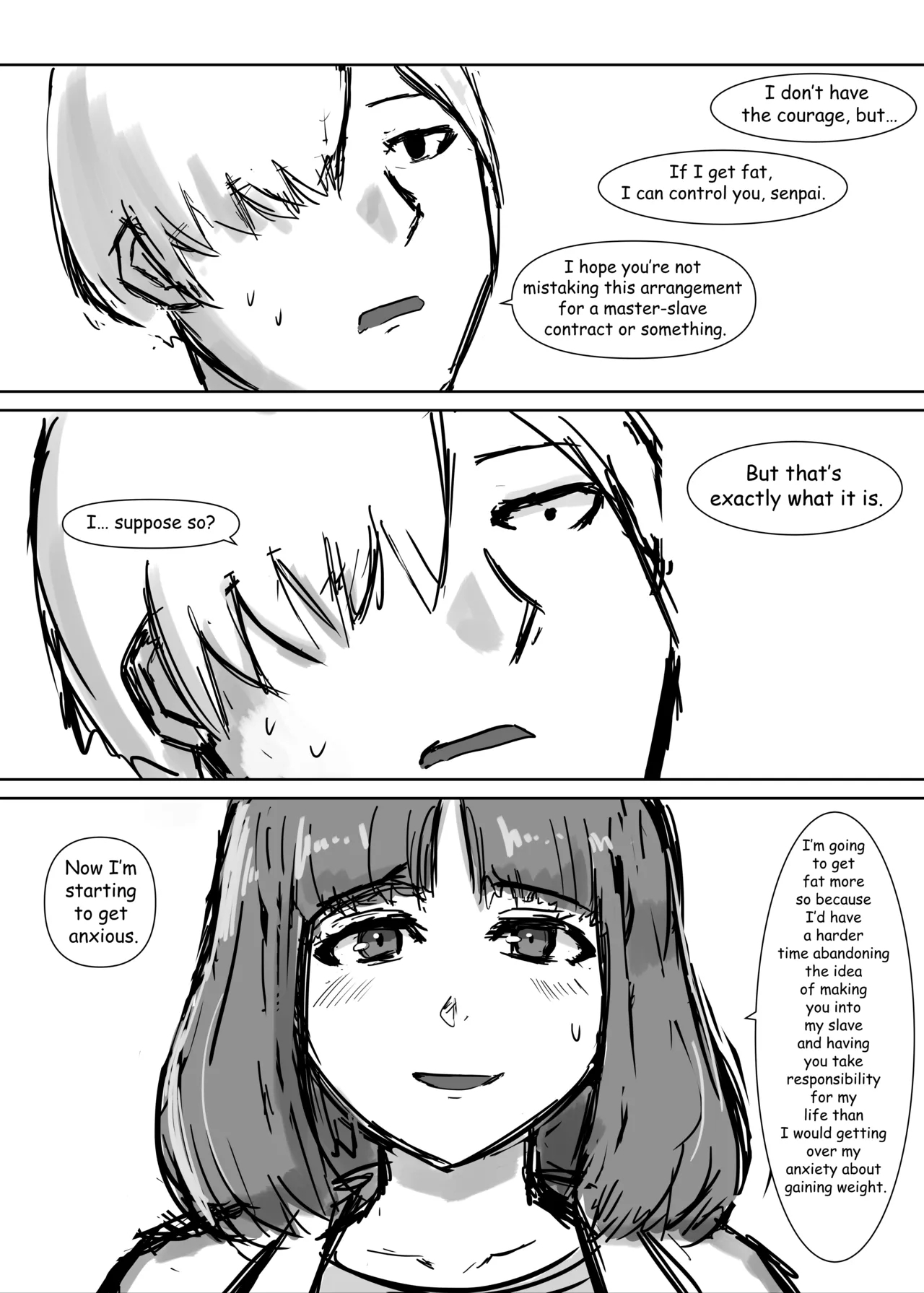 Getting fat to force you to take care of me - Page 3