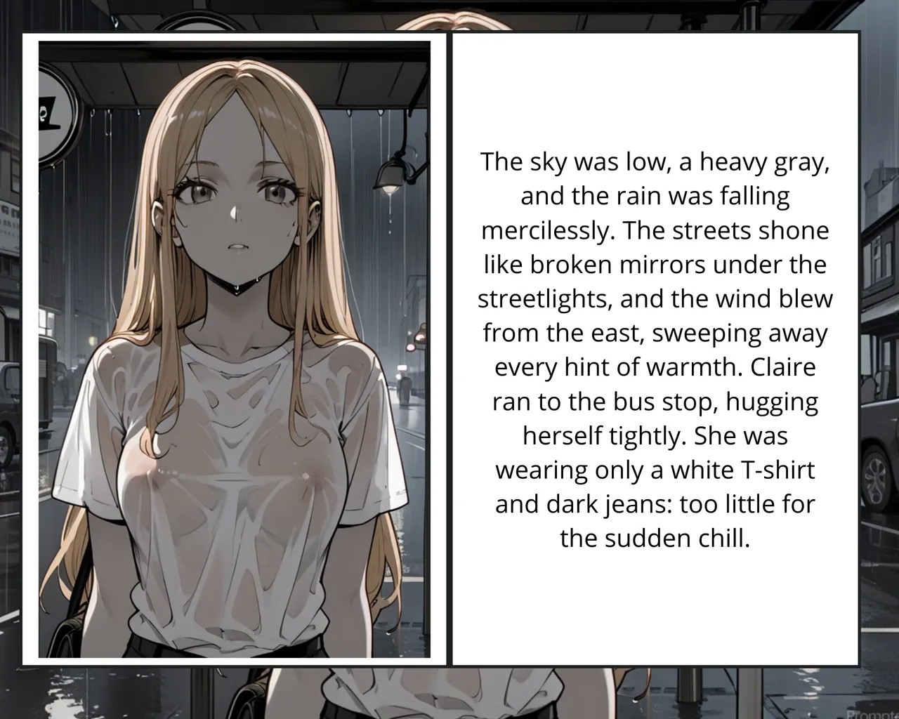 Unexpected Encounters in the RainEnglish language, work in progress 1