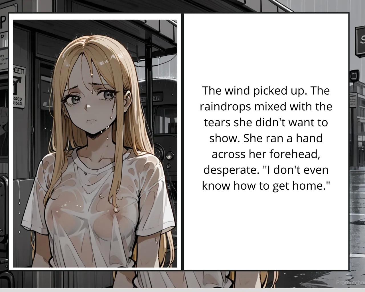 Unexpected Encounters in the RainEnglish language, work in progress 4