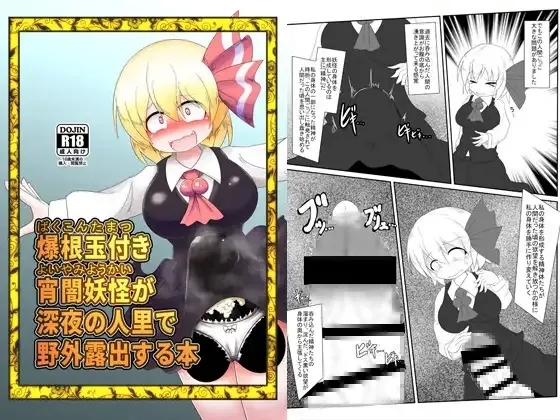 爆根玉付き宵闇妖怪が深夜の人里で野外露出する本 - Page 1