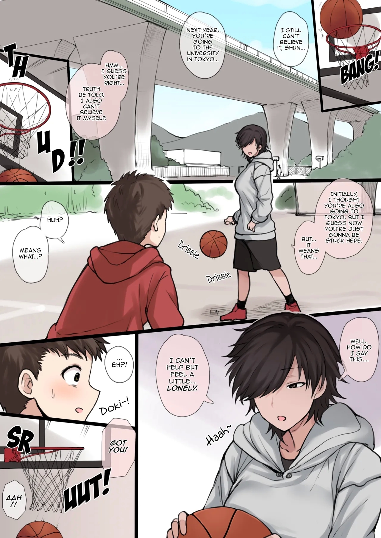 Twitter ni Up Shita Boyish Koushinchou Sports Joshi no E no NTR Shiten | Uploaded in Twitter, NTR POV drawing of a Tall and Tomboy Sporty girl - Page 3