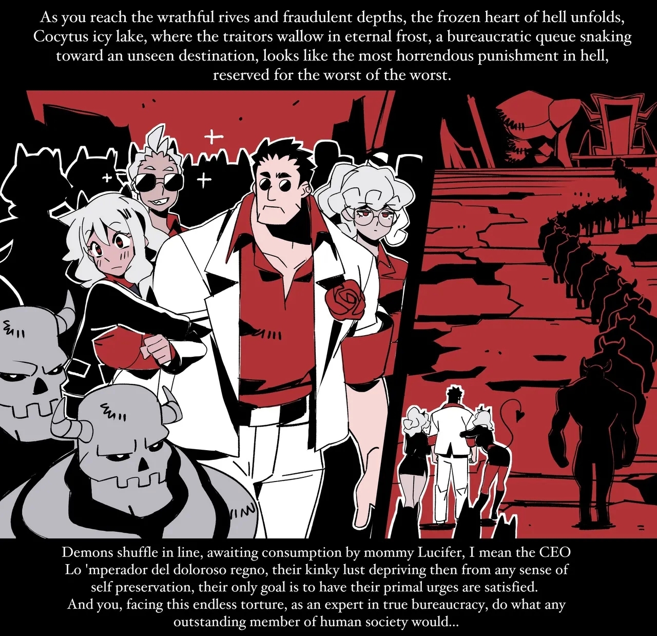 Helltaker Fanart MadnessLucifer chapter colorized - Page 1