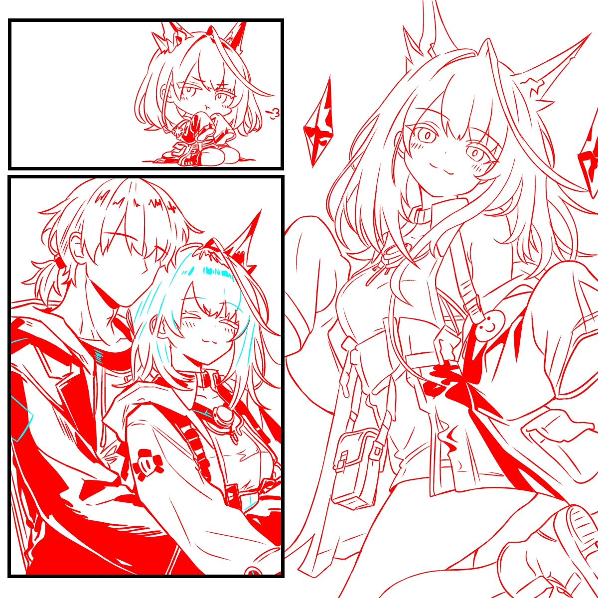 いっぱい甘えた後のモンちゃん 3